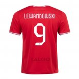 Maglia Polonia Giocatore Lewandowski Away 2022