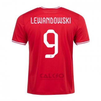 Maglia Polonia Giocatore Lewandowski Away 2022