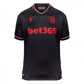 Maglia Stoke City Away 2022-2023 Nero