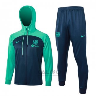 Tuta da Track FC Barcellona 2023-2024 Blu e Verde