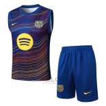 Tuta da Track FC Barcellona Senza Maniche 2025-2026 Blu Giallo