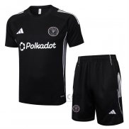 Tuta da Track Inter Miami Manica Corta 2025-2026 Nero - Pantaloncini