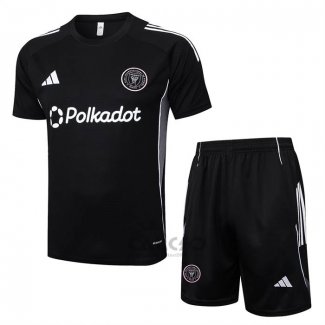 Tuta da Track Inter Miami Manica Corta 2025-2026 Nero - Pantaloncini