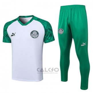 Tuta da Track Palmeiras Manica Corta 2023-2024 Bianco