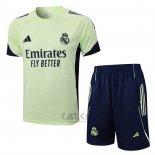 Tuta da Track Real Madrid Manica Corta 2025-2026 Verde - Pantaloncini