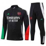 Tuta da Track di Felpa Arsenal Bambino 2024-2025 Nero
