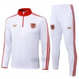 Tuta da Track di Felpa Bayern Monaco 2025-2026 Bianco