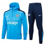 Tuta da Track di Felpa Chelsea 2024-2025 Blu