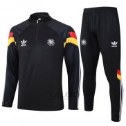 Tuta da Track di Felpa Germania 2024-2025 Nero