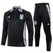 Tuta da Track di Felpa Italia Bambino 2024-2025 Nero