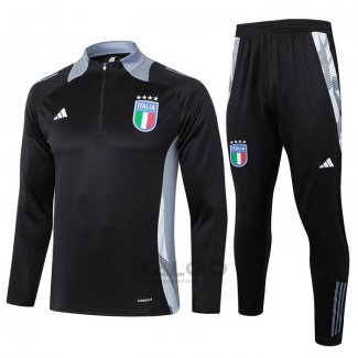 Tuta da Track di Felpa Italia Bambino 2024-2025 Nero