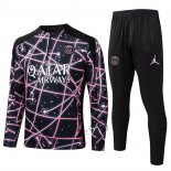 Tuta da Track di Felpa Paris Saint-Germain 2025-2026 Nero Rosa