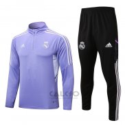 Tuta da Track di Felpa Real Madrid 2022-2023 Purpura