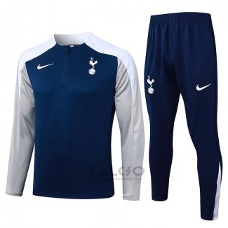 Tuta da Track di Felpa Tottenham Hotspur 2025-2026 Blu Grigio