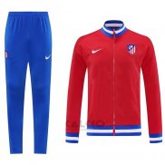 Tuta da Track di Giacca Atletico Madrid 2025-2026 Bianco Rosso
