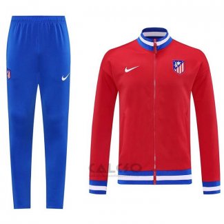 Tuta da Track di Giacca Atletico Madrid 2025-2026 Bianco Rosso
