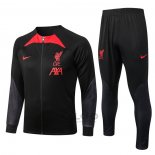 Tuta da Track di Giacca Liverpool 2022-2023 Nero