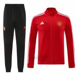 Tuta da Track di Giacca Manchester United 2024-2025 Rosso