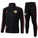 Tuta da Track di Giacca Manchester United 2025-2026 Nero