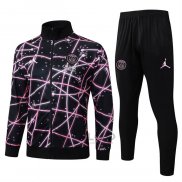 Tuta da Track di Giacca Paris Saint-Germain 2025-2026 Nero Rosa