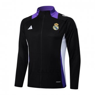 Tuta da Track di Giacca Real Madrid 2024-2025 Nero