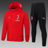Tuta da Track di Giacca a Vento Milan 2024-2025 Rosso