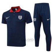 Conjunto Polo Inghilterra 2024-2025 Blu