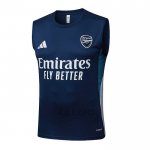 Maglia Allenamento Arsenal Senza Maniche 2025-2026 Blu Bianco