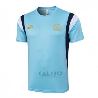 Maglia Allenamento Manchester City 2023-2024 Blu