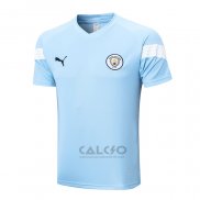 Maglia Allenamento Manchester City 2022-2023 Blu