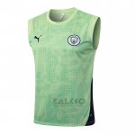 Maglia Allenamento Manchester City Senza Maniche 2025-2026 Verde