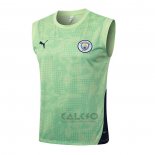 Maglia Allenamento Manchester City Senza Maniche 2025-2026 Verde