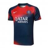 Maglia Allenamento Paris Saint-Germain 2023-2024 Rosso e Blu