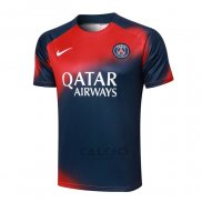 Maglia Allenamento Paris Saint-Germain 2023-2024 Rosso e Blu