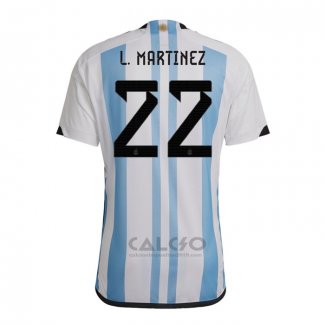 Maglia Argentina Giocatore L.martinez Home 2022