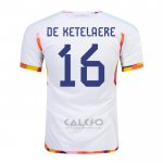 Maglia Belgio Giocatore De Ketelaere Away 2022