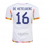 Maglia Belgio Giocatore De Ketelaere Away 2022