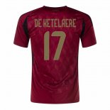 Maglia Belgio Giocatore De Ketelaere Home 2024