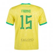 Maglia Brasile Giocatore Fabinho Home 2022