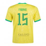 Maglia Brasile Giocatore Fabinho Home 2022