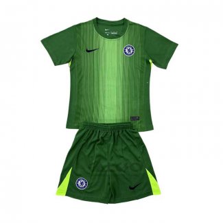 Maglia Chelsea Portiere Bambino 2025-2026 Verde