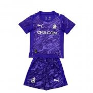 Maglia Olympique Marsiglia Portiere Bambino 2025-2026 Purpura