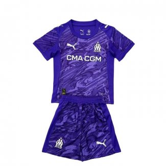 Maglia Olympique Marsiglia Portiere Bambino 2025-2026 Purpura