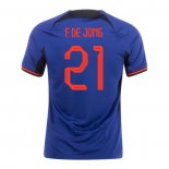 Maglia Paesi Bassi Giocatore F.de Jong Away 2022