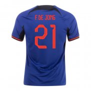 Maglia Paesi Bassi Giocatore F.de Jong Away 2022