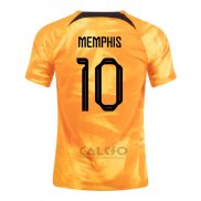 Maglia Paesi Bassi Giocatore Memphis Home 2022