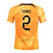 Maglia Paesi Bassi Giocatore Timber Home 2022