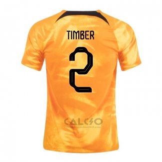 Maglia Paesi Bassi Giocatore Timber Home 2022