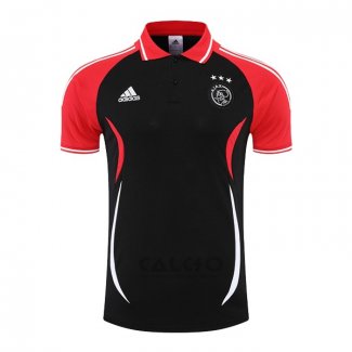 Maglia Polo Ajax 2022-2023 Nero e Rosso