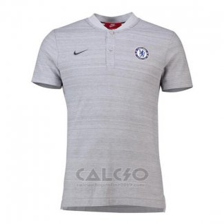 Maglia Polo Chelsea 2018-2019 Grigio
